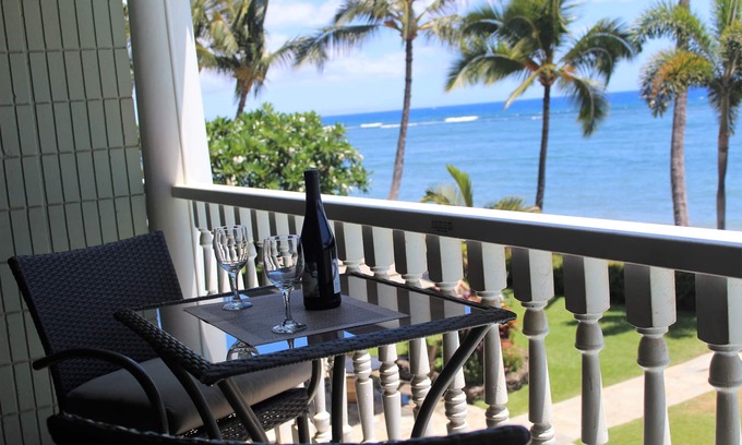 Historic Lahaina Front Street Condo | Gorgeous Oceanfront Studio at Lahaina Shores Beach Resort
