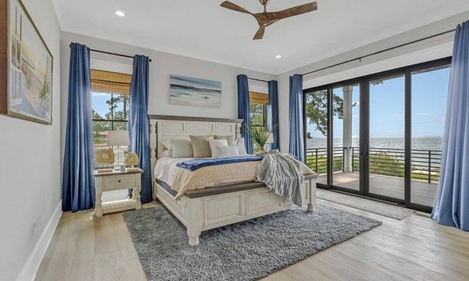 Windmill Point House | Gorgeous River Luxury Waterfront Home ~ Dock, Steller Open Water & Sunset Views