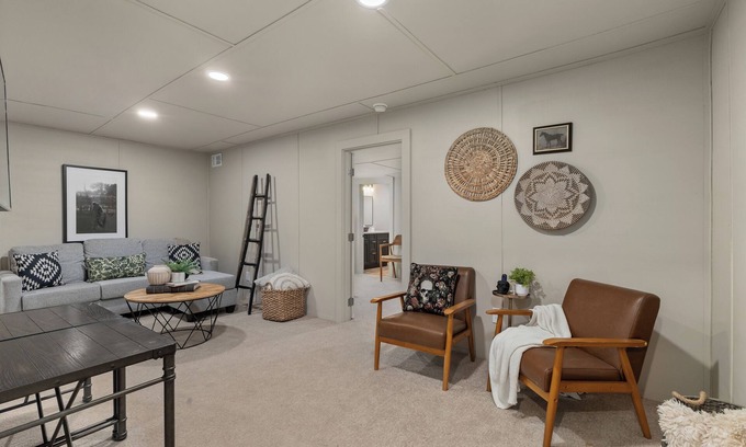 Downtown House | Gothic Garden Bright, Cozy Escape with Modern Touches in Historic Bryan