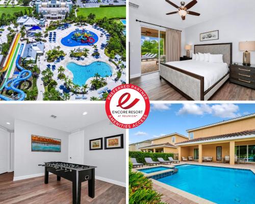 West Kissimmee House | Grand Home Near Disney With Private Pool And Waterpark & Resort Access At Encore Resorts Reunion - 7519Mr