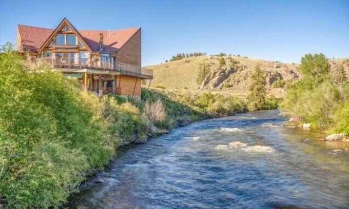 Almont House | Great location on the Taylor River with fishing access!