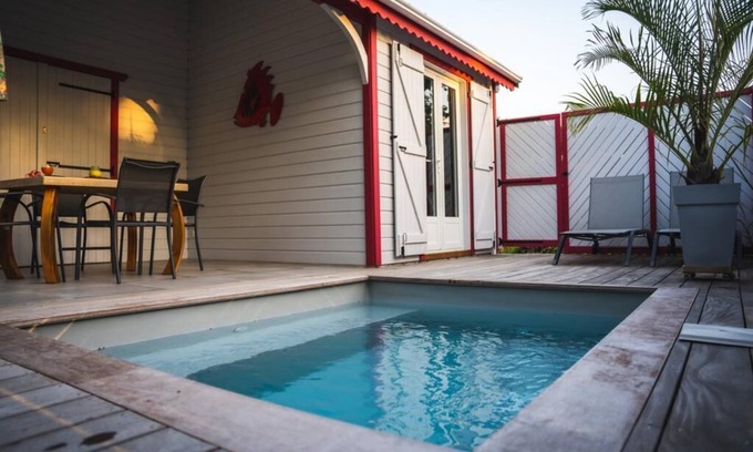 Deshaies Cottage | Grenat cottage with private pool 900m from Grande Anse beach