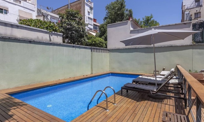 la Vila de Gracia Apartment | Groups in Gracia 3 rooms 10 pax with Free WiFi Pool and Terrace