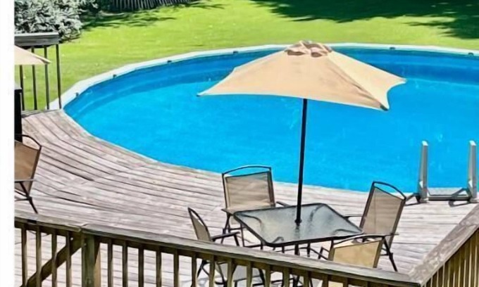 Lawrenceville House | Guest Suite, Swimming Pool, Lakeside Trail in Backyard