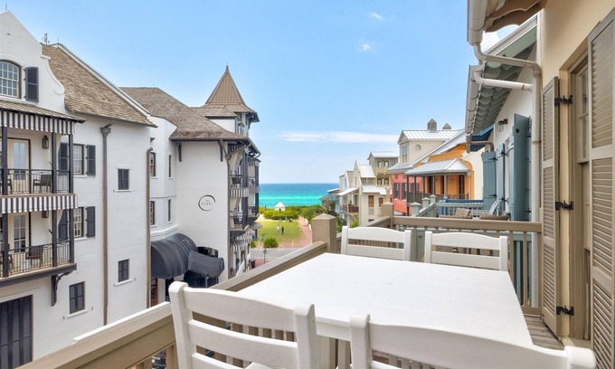 Rosemary Beach Condo | Gulf Views-Two-story Condo in Rosemary-2 Bikes-Heated Pool Access
