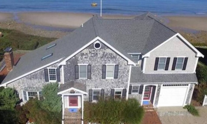 Dennis House | 'Gulls Way' - Beachfront and Oceanfront Custom Home on Private Beach