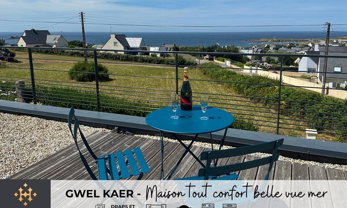 Plouarzel Ski Chalet | GWEL KAER - Comfortable house with pretty sea view