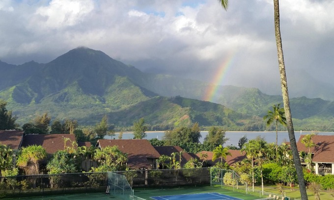 Princeville Apartment | Hanalei Bay RESORT 2312 299.00 Oct28-Nov1 BlowOutSaleBeachFront 10 Star Reviews!