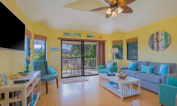 Princeville Villa | Hanalei Bay Villa Cottage 2Br 2Ba with Mountain Views HBV24