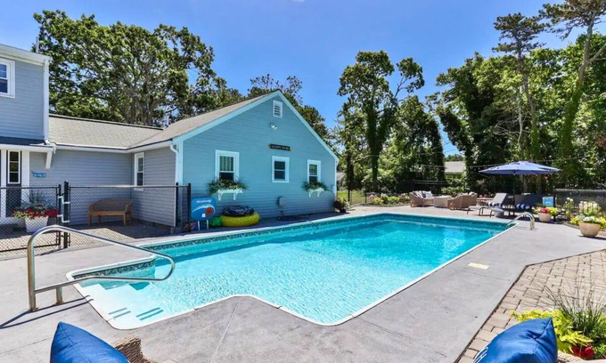 Dennis Port House | "Happy Ours: Where Poolside Bliss Meets Ocean Breeze!"