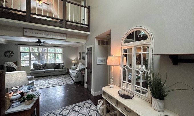 Greenwich House | heated pool, Hot Tub & deck, large media & game room, lots of room indoor & out