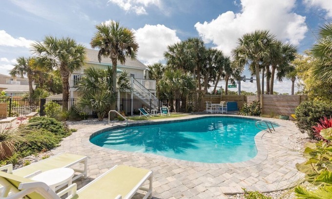 Vilano Beach House | Heated Pool. Private Beach Path. Vilano Beach House Closest to Historic St. Aug.