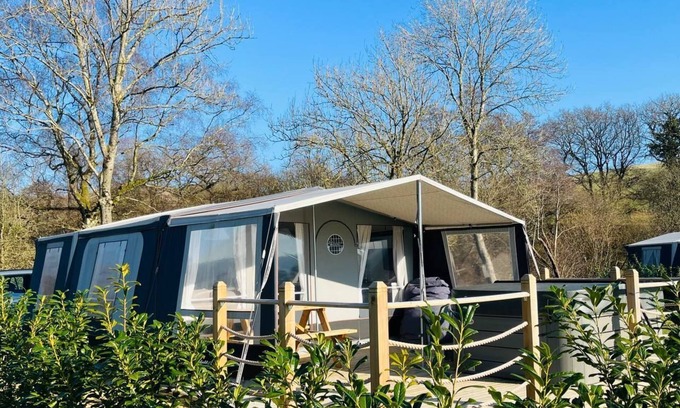 Rhayader Cottage | Heron - a glamping tents that sleeps 7 guests in 2 bedrooms