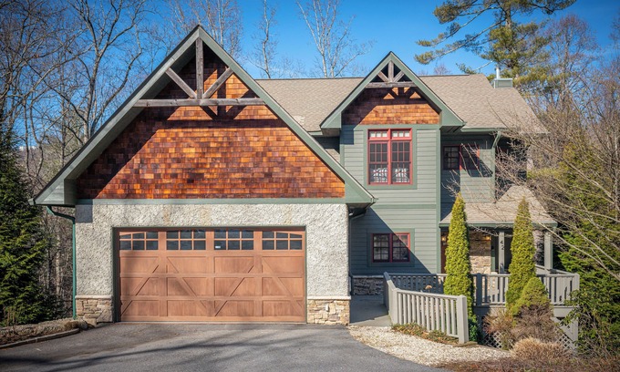 Asheville House | Hidden Creek Craftsman Retreat: A Tranquil Asheville Retreat with Hot Tub