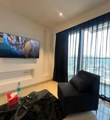 Gurugram Apartment | High Rise Black Theme Jacuzzi Studio -14th floor