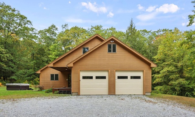 Tyringham House | Hillside Haven with Hot Tub & Fire Pit