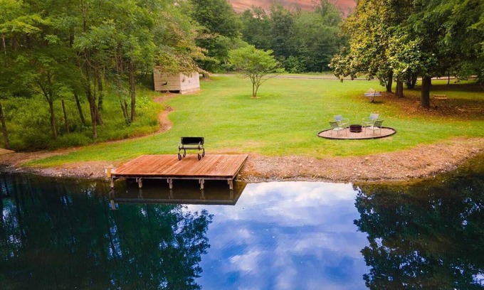 Broken Bow House | Hochabow-Creek side-Pond-Earth and Berm Home-Unique