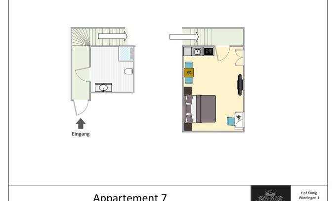 Everswinkel Apartment | Hof König, apartment 7, 29 m2, 1-2 persons
