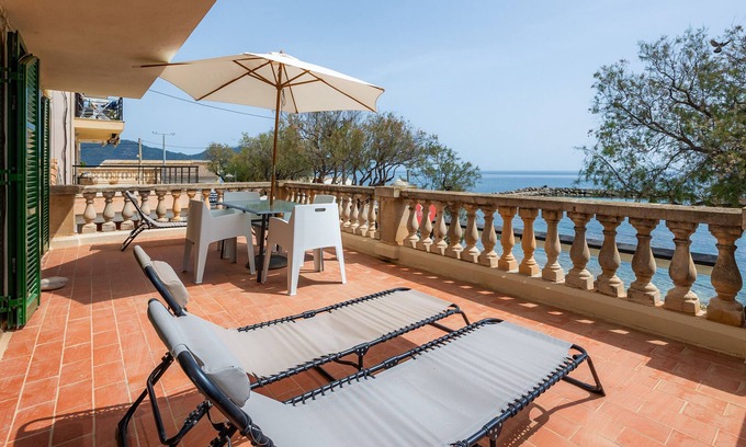 Cala Bona Apartment | Holiday Apartment "Voramar Mhm Cala Bona" with Sea View, Private Terrace & Wi-Fi
