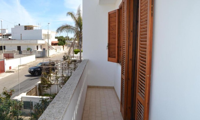San Foca House | Holiday home with air conditioning and balcony for 6 people in San Foca