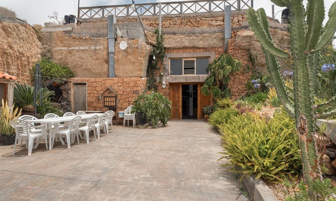 Los Gavilanes House | Holidays at 'Casa Cueva Anajos' with Sea Views, Shared Terrace and Private Garden