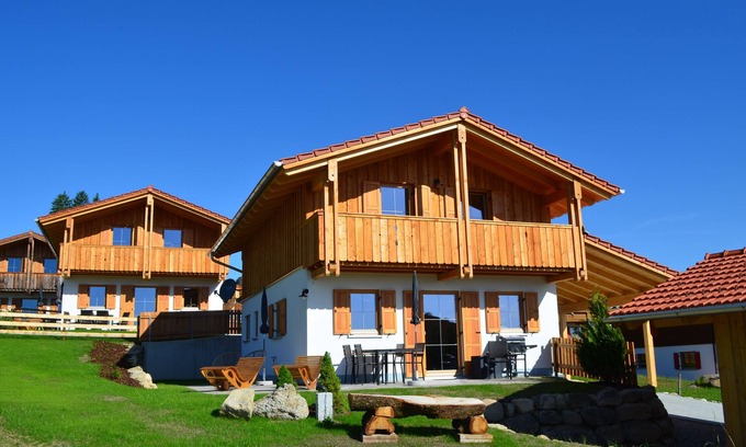 Lechbruck House | Holzar Chalet with sauna, exclusive house with exceptional lake and mountain views