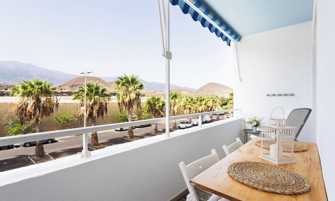 Guimar Apartment | Home2Book Bright Apt in Puertito, Terrace & Pool