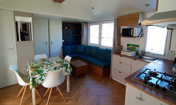 La Cote Radieuse House | Homerez - 150 m away from the beach! Nice bungalow for 6 ppl. with shared pool