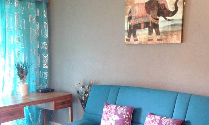 Morel Apartment | Homerez - 30 m away from the beach! Studio for 2 ppl. with garden at Le Moule