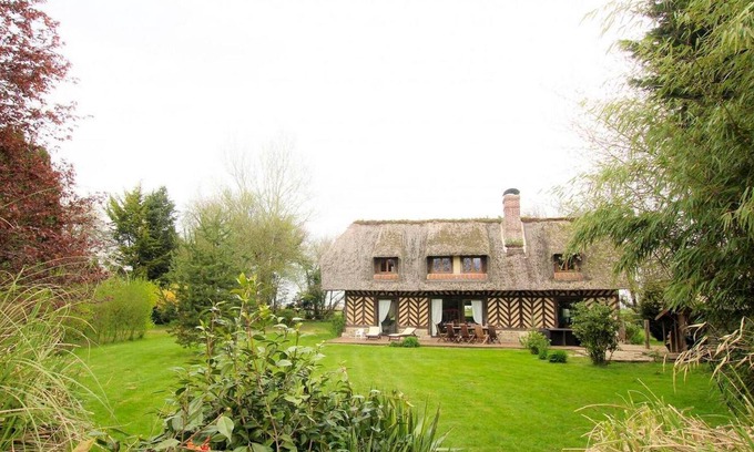 Bonneville-la-Louvet House | Homerez - Big house for 10 ppl. with terrace at Bonneville-la-Louvet