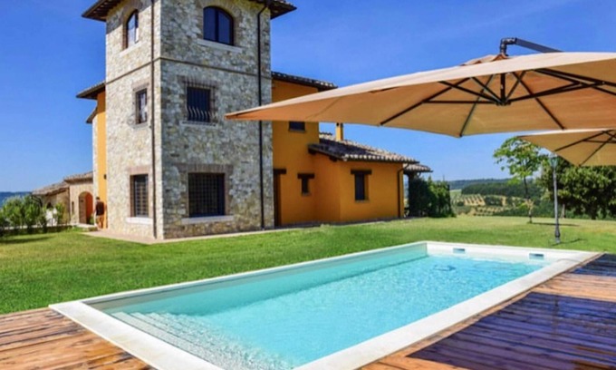 Montecampano Villa | Homerez - Big villa for 10 ppl. with swimming-pool at Montecampano