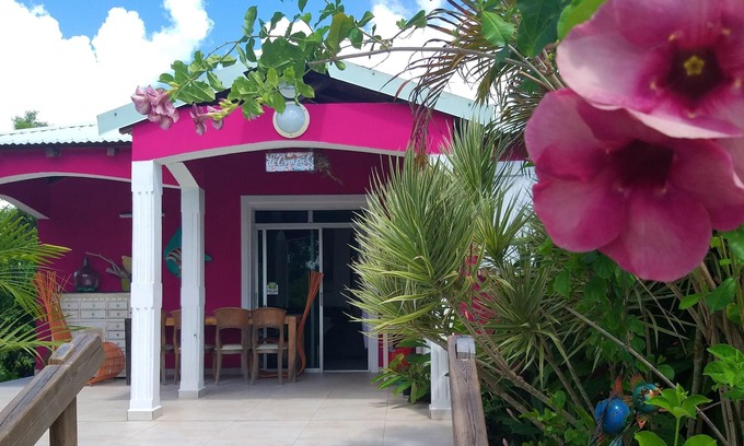 Petit-Canal House | Homerez - House for 4 ppl. with shared pool, garden and terrace at Petit-Canal