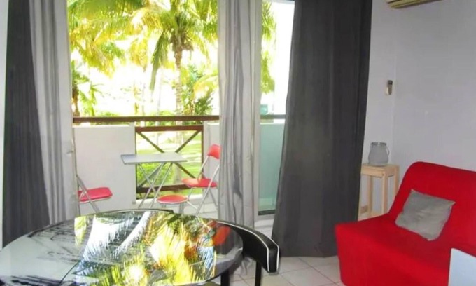 Boucan Canot Apartment | Homerez - Studio 3 km away from the beach for 3 ppl. with terrace at Saint Paul