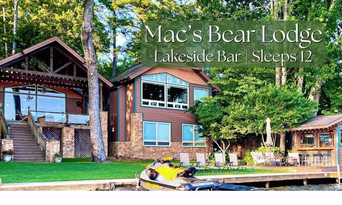 Piney House | Hot Springs Lakeside Bar, Fire Pit, 3 King Beds, 3.5 Baths, Bunk room
