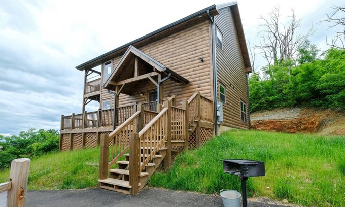 Chalet Village North House | Hot Tub w/Mountain View, Cozy Cabin, Newer Build
