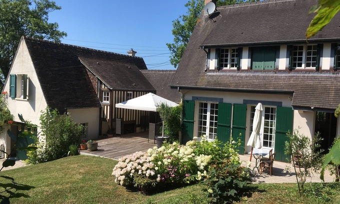 Houlgate Villa | Houlgate - Villa on large garden with terrace, sea view, beach at 600m