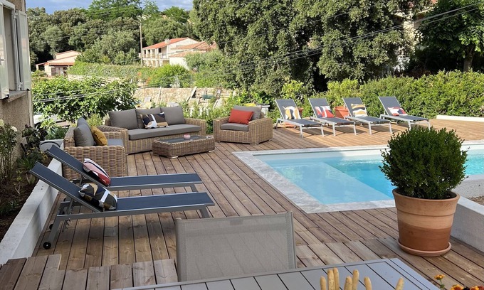 Sartene House | HOUSE 4* SWIMMING POOL - 10 min beaches - 8 people CLIMATIZED BARBECUE