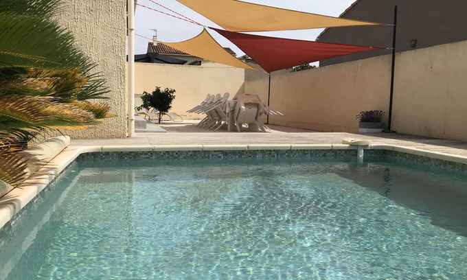 Agde House | House with garden and pool near CAP D'AGDE