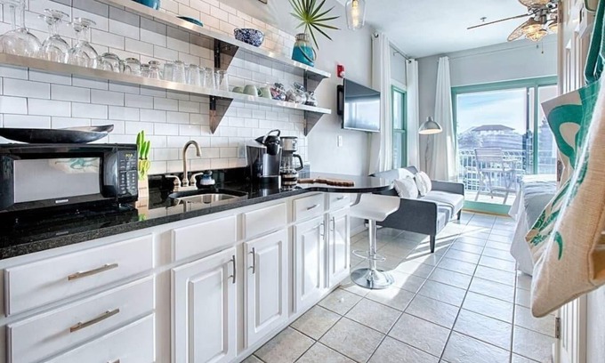 Rosemary Beach Condo | Inns at Seacrest 210 Studio/Suite. Corner Unit, Large Balcony, Great Locations!