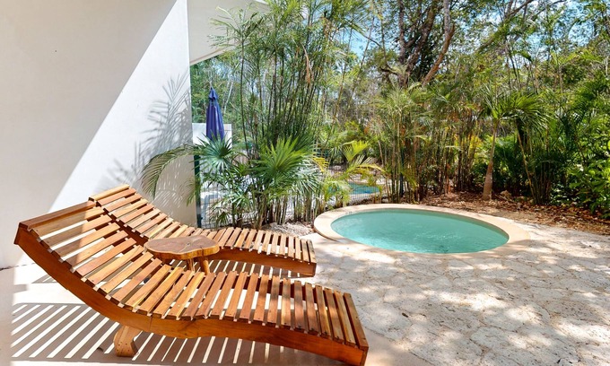 Tulum Apartment | Inviting dog-friendly apartment with pool, fitness area, balcony, & W/D