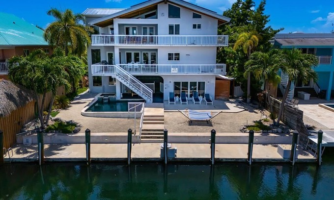 Venetian Shores House | Irish Ayes | Venetian Shores Canalfront with Pool, Hot Tub, Dock & Elevator