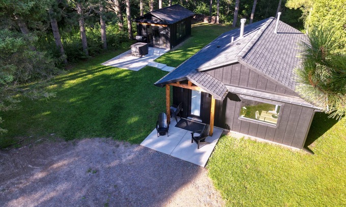 Iron River Cabin | Iron Sunset-Just listed! Renovated, clean, pet-friendly, year-round getaway!