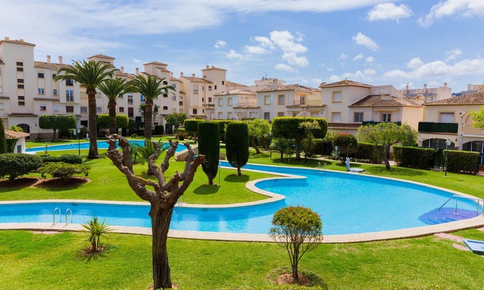 Platja de l'Arenal Apartment | Isla Saint Tropez Apartment Javea Arenal, with Pool, Wifi, AC and recently Refurbished