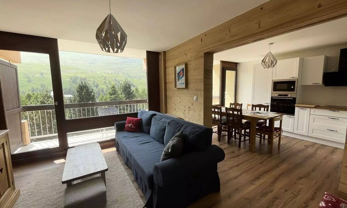 Mont-de-Lans Apartment | Jandri Residence - Beautiful new T3 at the start of the Belle Étoile telemix