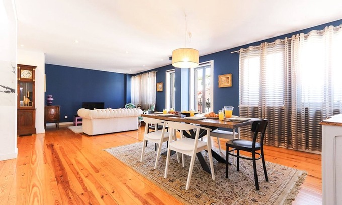 Sao Jose Apartment | JOIVY Bold & classy 2BR apt w/balcony in Baixa, moments from shopping streets