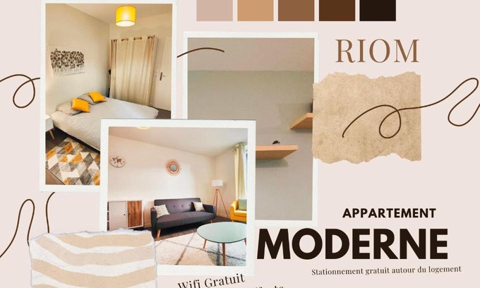 Riom Apartment | Joli T2 Le Moderne