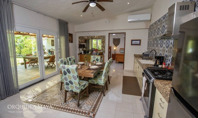 Costa Maya House | Jungle House in Cenote & Mayan Ruins Area & Tree House- 2miles from the beach.