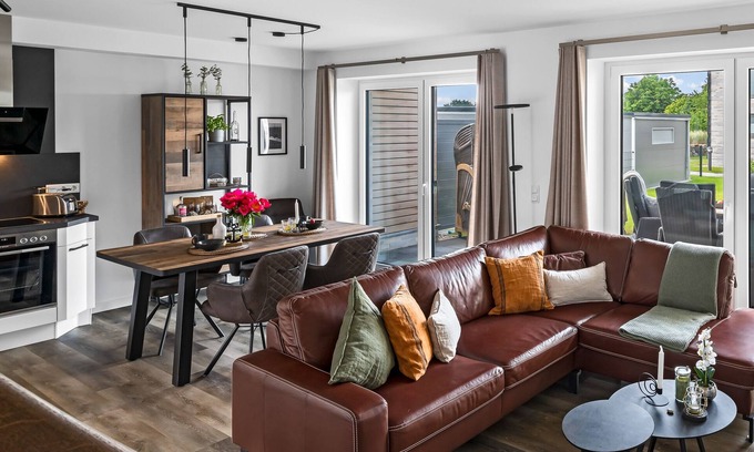 Busum House | Küstenbude in Nordseenähe mit Sauna, Terrasse, Parkplatz & Wlan