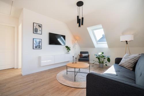 Mildstedt Apartment | Küstenbutze im modernen Style mit Balkon