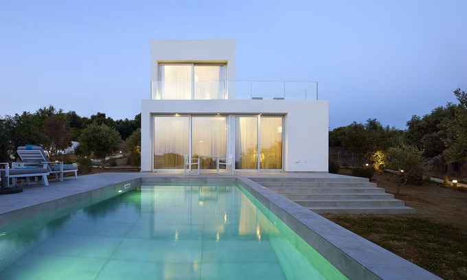 Pylos-Nestoras Villa | KALYPSO RESIDENCE Minimalist luxurious villas with private pools